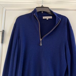 Neiman Marcus cashmere sweater half zip